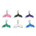 Enamel-Look Silver Gold Mermaid Tail Alloy Charms in 14 Styles view 2