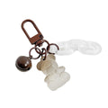 Frosted Gummy Bear Charm Keychain With Bell And Acrylic Chain view 5