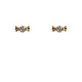 Gold Tone Multicolor Candy Stone Mini Stud Earrings For Women view 5