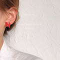 Red Festive Stud And Drop Earrings Four Style Assortment view 3