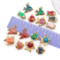 Gold-Tone Goldfish Metal Charms with 16 Listed Options view 4