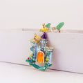 Colorful Castle Alloy Keychain With Lobster Clasp And Split Ring view 7