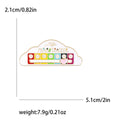 Mood Tracker Brooch In Metal With Colored Enamel Icons And A Sliding-Style Cloud Panel view 4