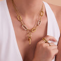 Pavé Link Chain And Chili Charm Pendant Necklace Set Styles view 1