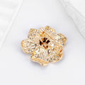 Camellia Enamel Metal Brooch Pin for Jackets and Lapels view 3
