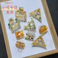 Clear Resin Dried Flower Hair Claw Clips Small Medium Large view 6