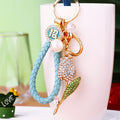 Pearl Rose Keychains in Five Colors with Braided and Plain Loop Options view 9