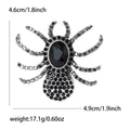 Jeweled Spider Brooch in Red Brown Blue or Black Colors view 5