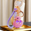 Pearl Duck Keychains in Five Colors with Four Braided Loop Options view 1
