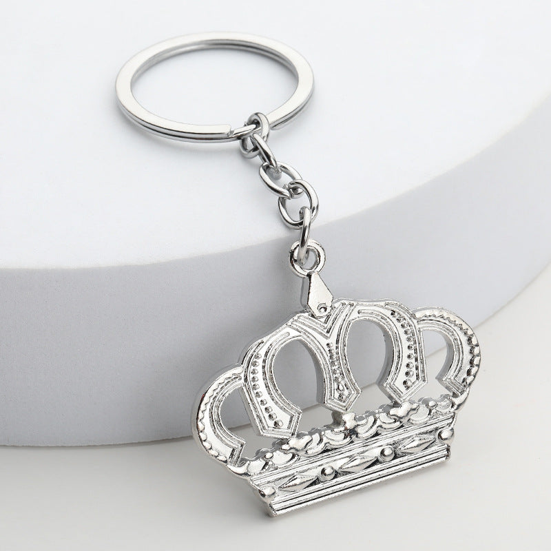 Mini Crown Zinc Alloy Car Keychain Waist Hang Accessory