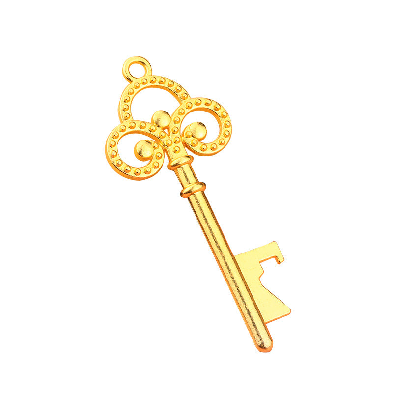 Vintage Alloy Bottle Opener Wedding Favor Keychain Gift