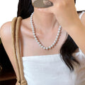 Green and White Beaded Necklaces in Three Styles Fashion Jewelry view 5