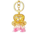 Illuminated Pumpkin Carriage Keychains With Floral Bead Tassels view 5