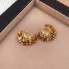 Gold Beaded Hoop