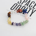Irregular Natural Stone Chip Stretch Bracelets in Twenty Colors view 3