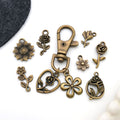 Gold-Tone Sunflower Metal Charms with 25 Listed Options view 4