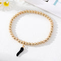 Gold Tone Beaded Colorful Chili Pepper Charm Stretch Bracelets view 11