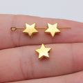 Dimensional Five-Point Star Small-Hole Beads in Five Finishes view 5