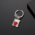 Silver Huggie Charm Earrings Spider Bear Cross 14 Styles view 8