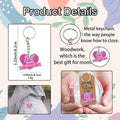 Pink Best Mom Heart Pendant Keychain, Single Or Bag And Tag Set view 4