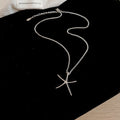 Silver Tone Starfish Pendant Necklaces in Three Designs view 6