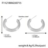 F1121 SilverFlatHoop