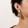 Gold White Jhumkas