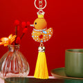 Enamel and Full Crystal Duck Keychains with Coordinating Tassels view 7