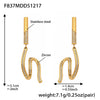 F837 Gold Earrings