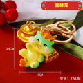 Cute Resin Fortune Dragon Keychains in Eight Poses plus Assorted Style view 7