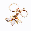 Faceted Gem Bee Keychains in Royal Blue Champagne and Dark Gray view 5