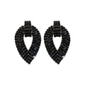 Crystal Open Teardrop Statement Stud Earrings Statement Jewelry view 5