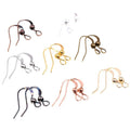 Ball and Coil Fishhook Earring Wires in Mixed Finishes view 5