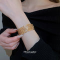 Metal Hollow Butterfly Clasp Bangle Gold Silver 2 Colors view 4