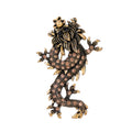 Black Gold Tone Dragon Crystal Five Designs Metal Brooch Pin 3.7 x 5.7 cm 3.7 x 5.7 cm view 1