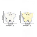 Colorful Enamel Butterfly Charms in Gold and Silver Tones view 2