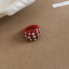 Red Stud Ring