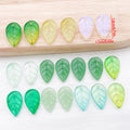Green Leaf and Strawberry Glossy Charms with 10 Listed Options view 3