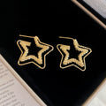 Open Star and Heart Stud Earrings in Four Styles Decorative Jewelry Accessory view 8