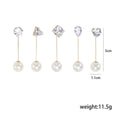 Gem And Pearl Bar Pin Brooch Set Decorative Lapel Pin view 5