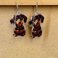 Acrylic Double-Sided Dog Print Dangle Earrings 6 Styles view 10