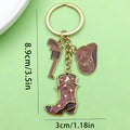Western Cowboy Charm Keychains in 26 Pictured Variations for Bags and Keys view 4