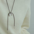 Crystal Heart Chain Tassel Necklace Fashion Jewelry view 3