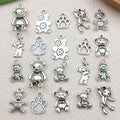 Antique Silver Bear Metal Charms with 11 Listed Options view 1