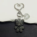 Glitter Teddy Bear and Heart-Clasp Charms in Six Colors view 6