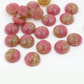 Glitter Dust Round Resin Cabochons in Nine Color Options view 4