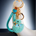 Pearl Duck Keychains in Five Colors with Four Braided Loop Options view 8