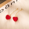 Red Fuzzy Hearts