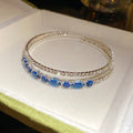 Crystal Teardrop Bangles And Tennis Bracelets Fifteen Color Styles view 12