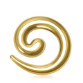 Open Spiral Brooch In Smooth Silver And Gold Tone Finishes view 1